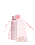 Brown dry shampoo + hair clip